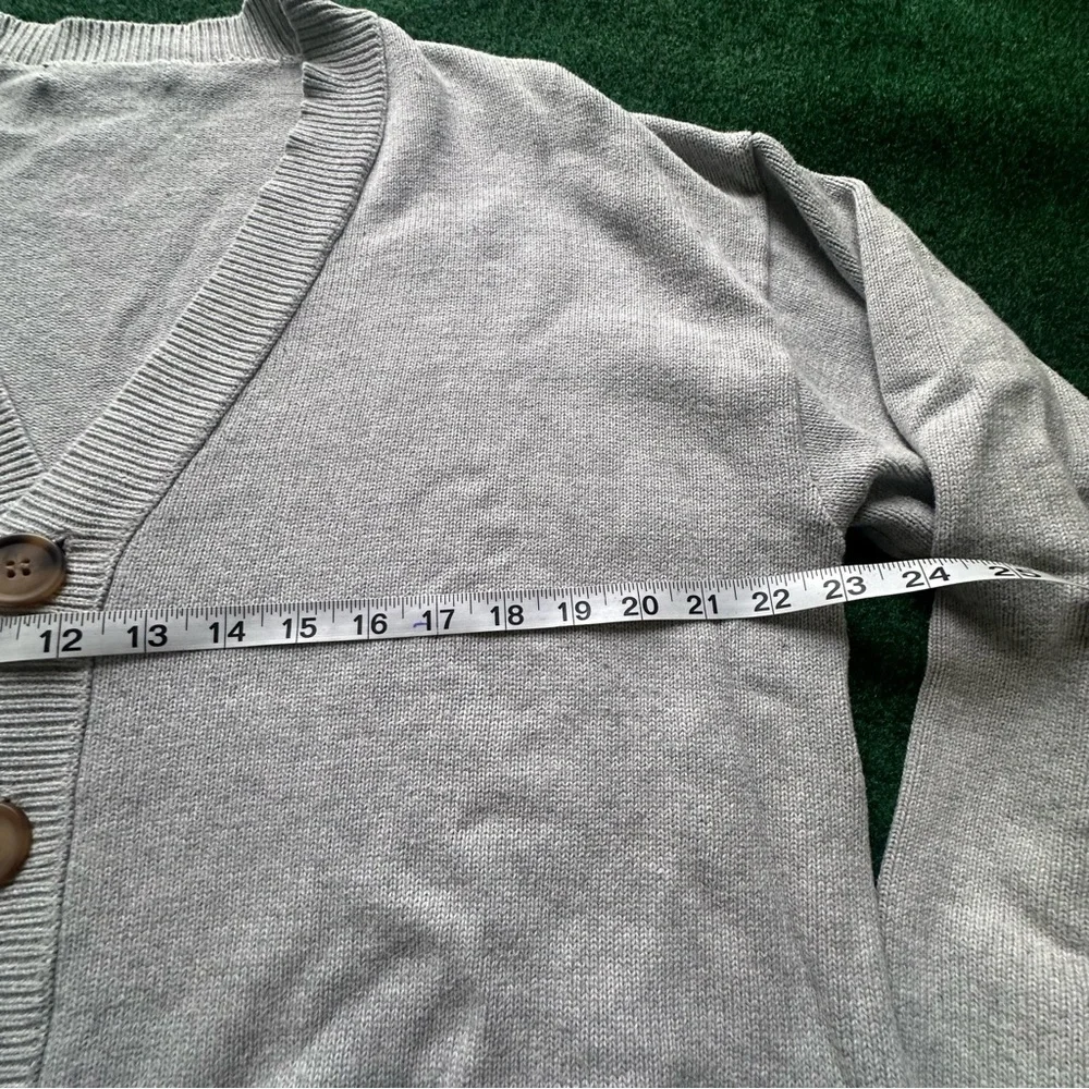 Gray Button-Up Cardigan - Picture 2 of 5